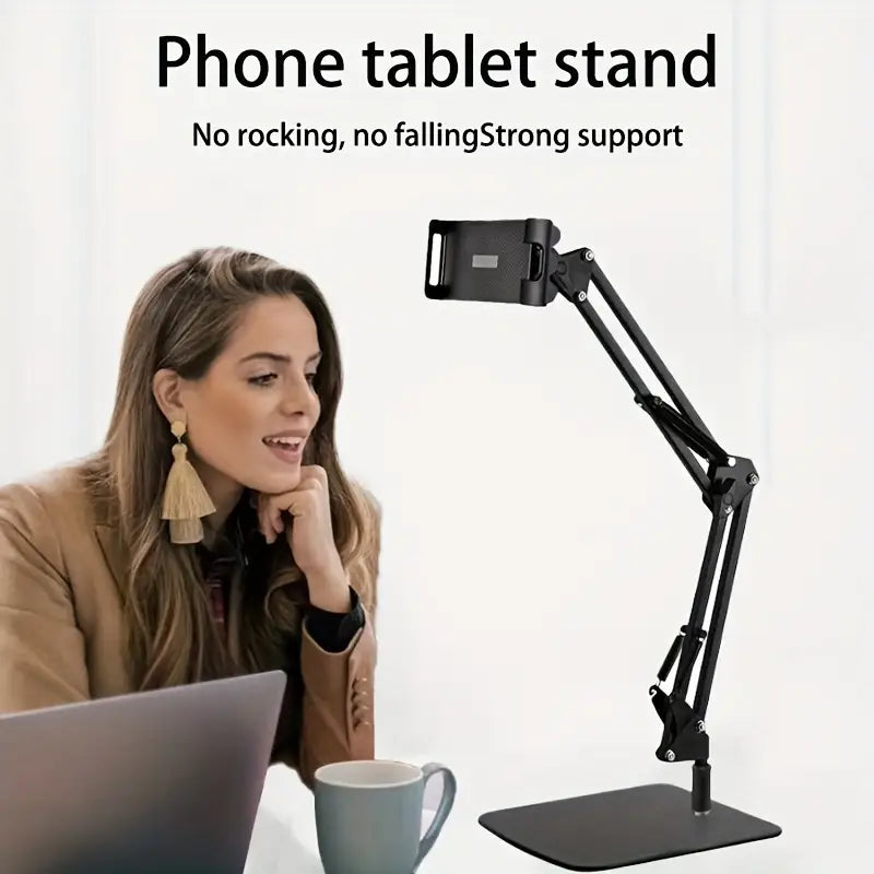 دعم الهاتف والتابلت الدوار والقابل للسحب - حامل مكتب أو سرير للمشاهدة ومقاطع الفيديو