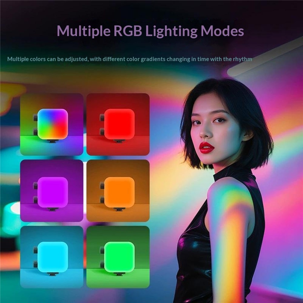 Lampe LED RGB MJ-31 Rechargeable USB-C pour Photo et Vidéo