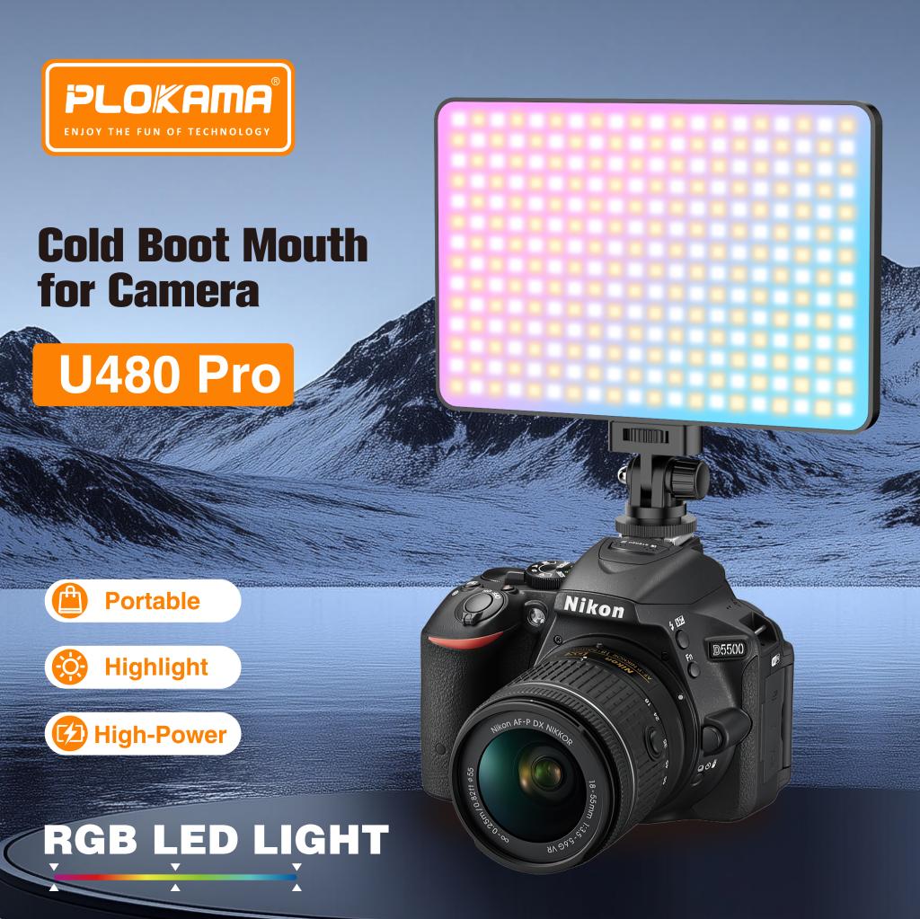 Lampe LED rgb pour Caméra & Smartphone Plokama U480 20W