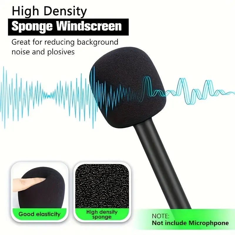 Poignée Adaptateur Portable pour Microphone avec Mousse et Cadre en Aluminium