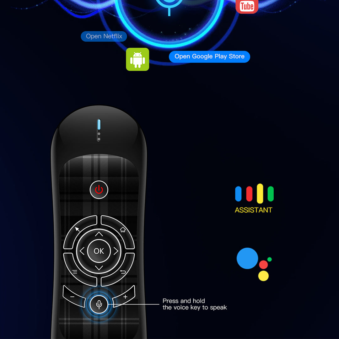 Souris à Air 2.4G 6 Axes avec Clavier Sans Fil - Contrôle Facile pour PC, Smart TV, Android TV Box