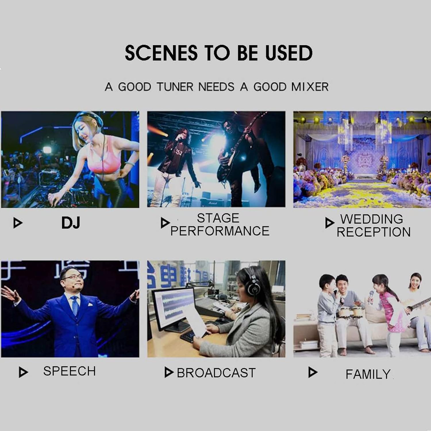 Table de Mixage DJ 7 Canaux Bluetooth avec Effets et USB – Console Audio Pro