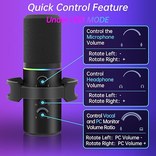 Microphone Dynamique WM8 XLR/USB avec Bras Articulé – Kit Podcast & Streaming