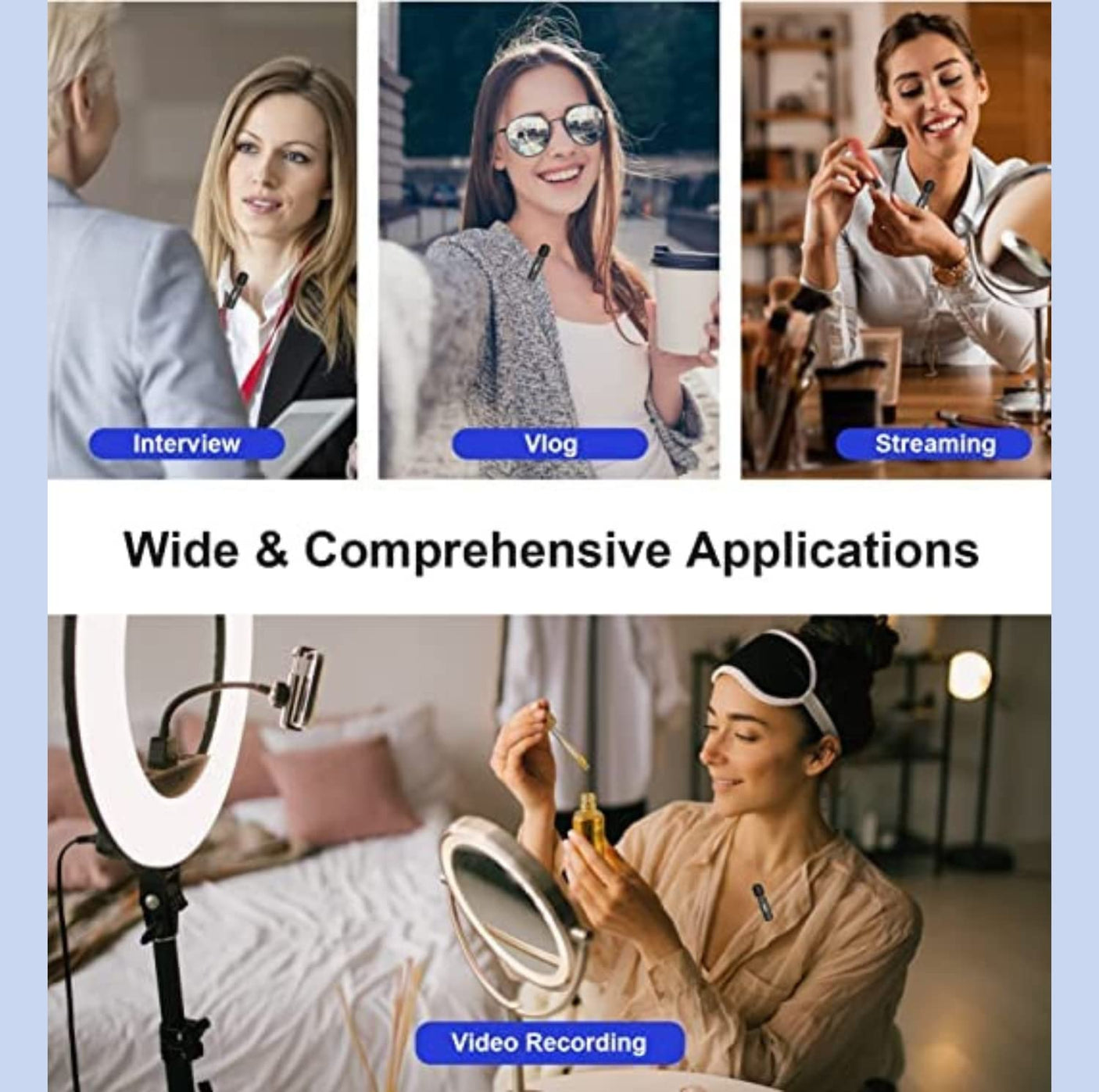 Duo Microphone sans fil pour téléphone