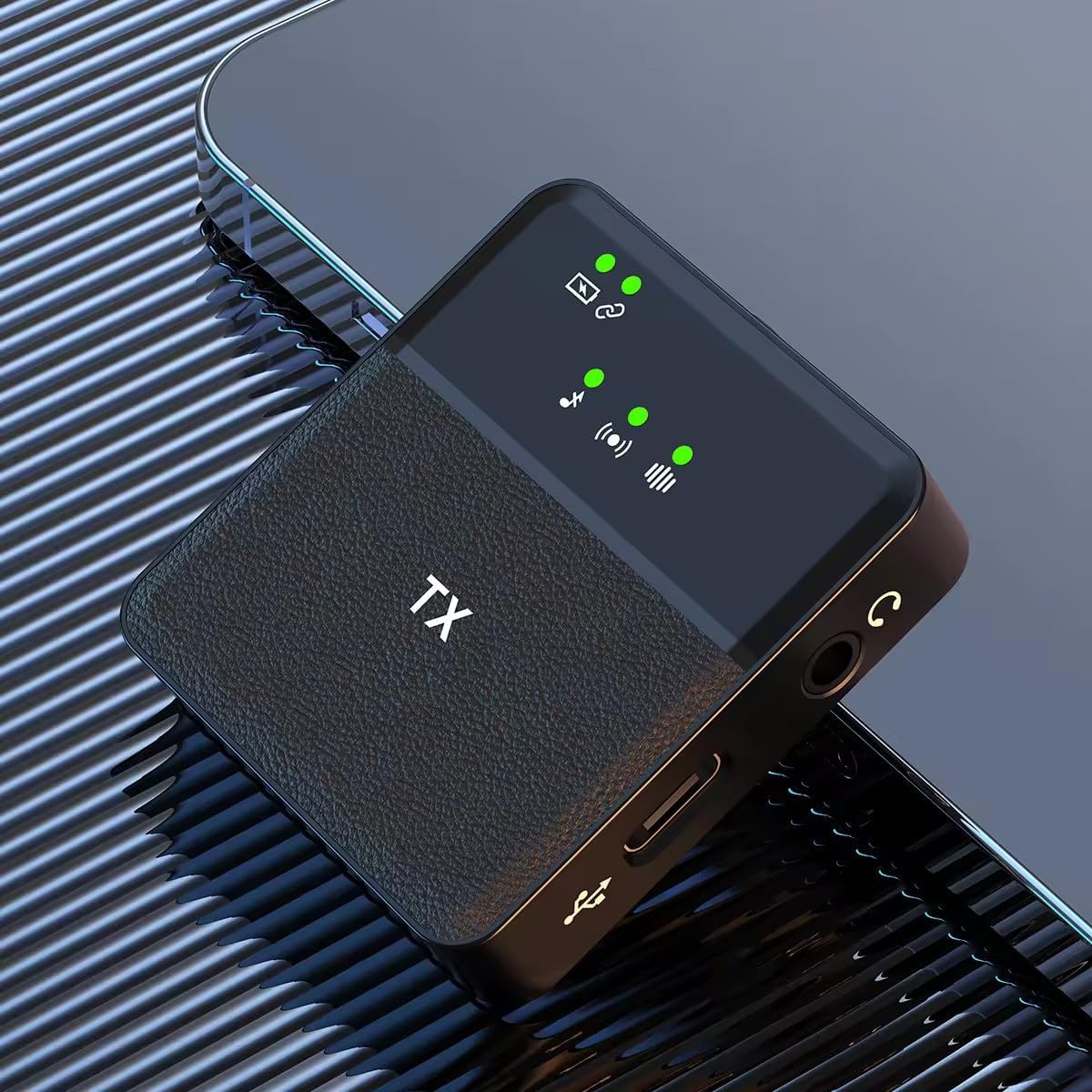 ميكروفون لاسلكي SX31 – لافاليير 2.4GHz لجهاز iPhone وType-C، تقليل الضوضاء، 20م