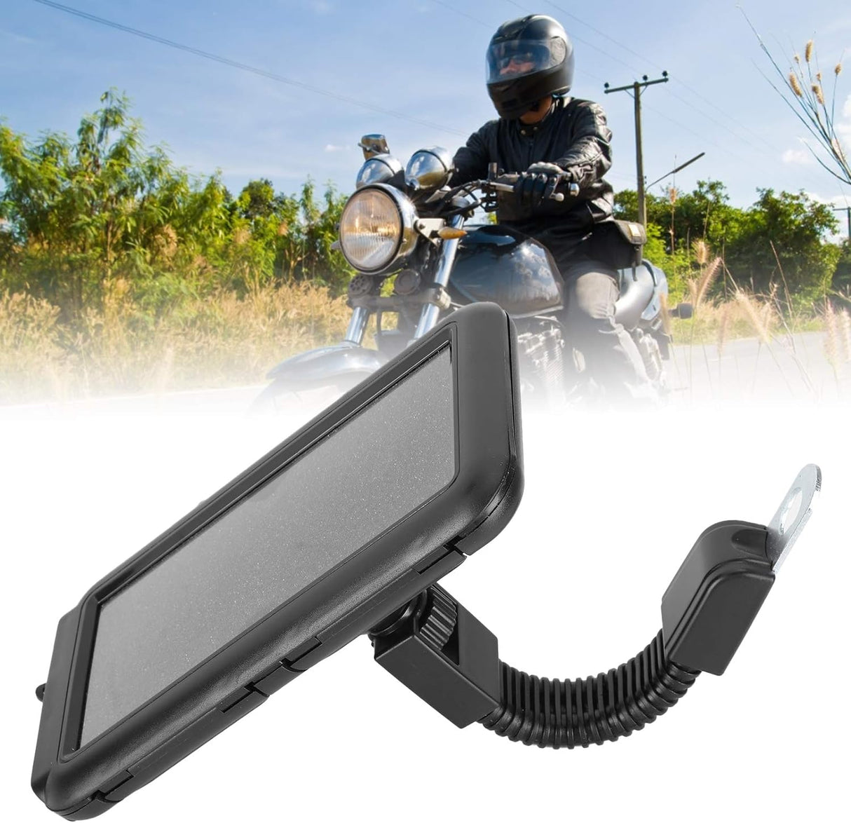 Support téléphone universel 360° étanche pour moto