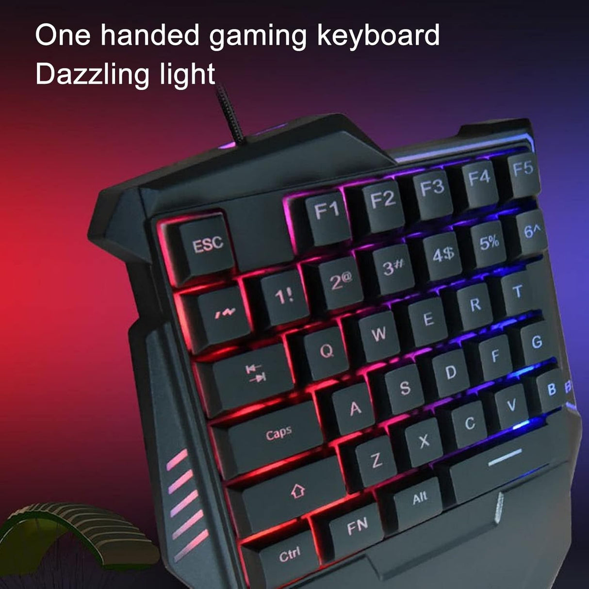 Clavier Gaming RGB Monomanu - 35 Touches, Rétroéclairage Coloré - KL-82