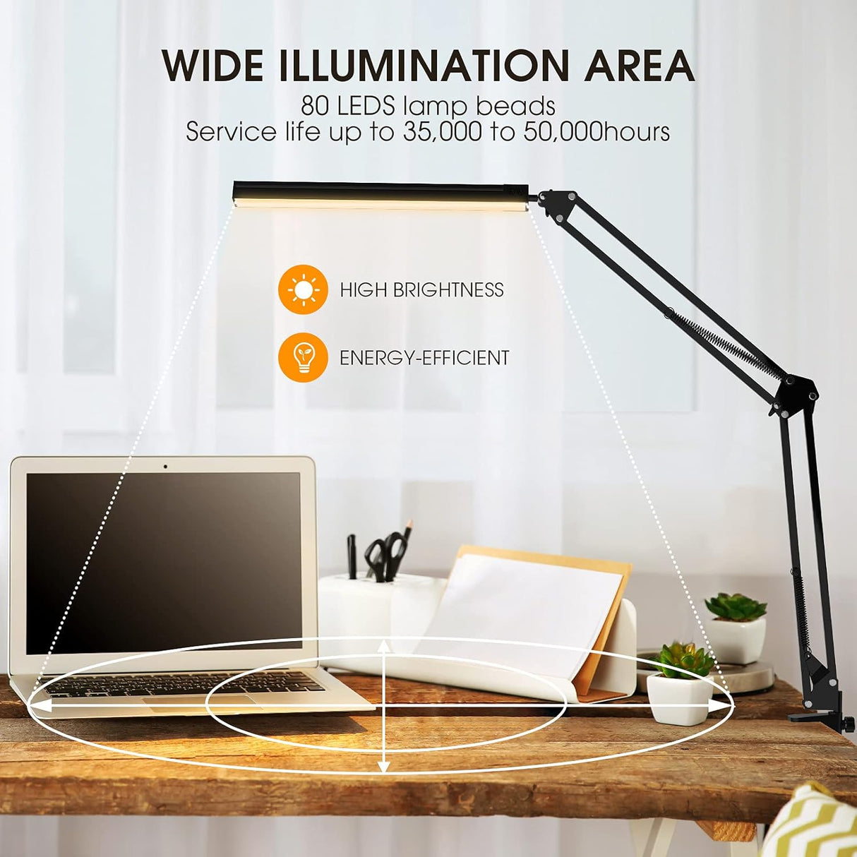 Lampe de Bureau LED – Éclairage Ergonomique et Réglable pour Bureau