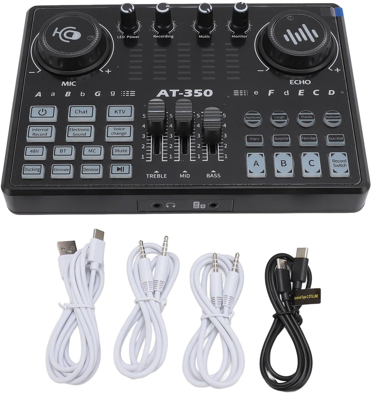 Kit Microphone BM800 + Carte Son AT350 48V | Micro à Condensateur avec Bras, Filtre Anti-pop et Accessoires