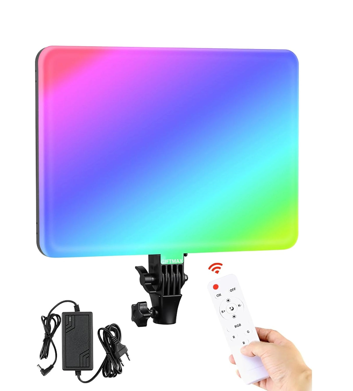 Lampe LED RGB PM-36 14" 50W avec Trépied Télécommande