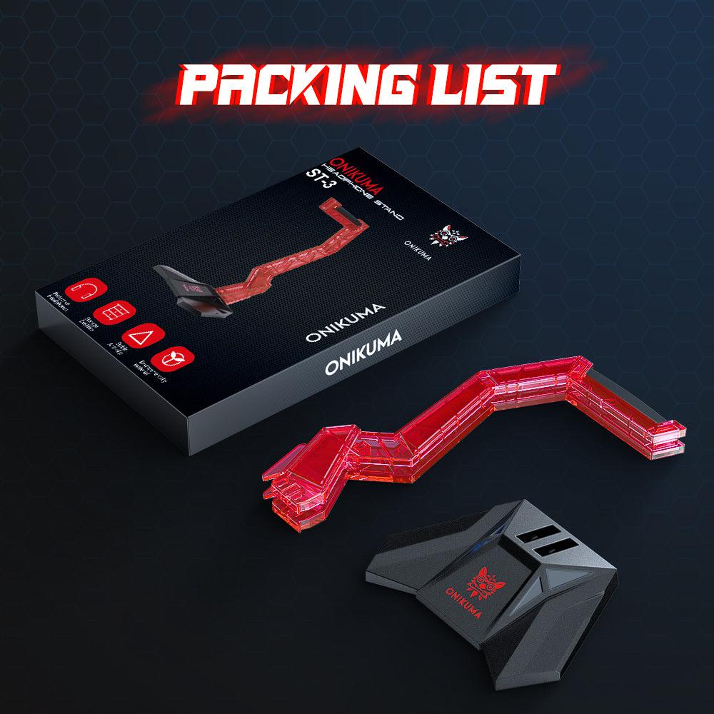 Support de Casque Gaming ONIKUMA ST-3 en Acrylique