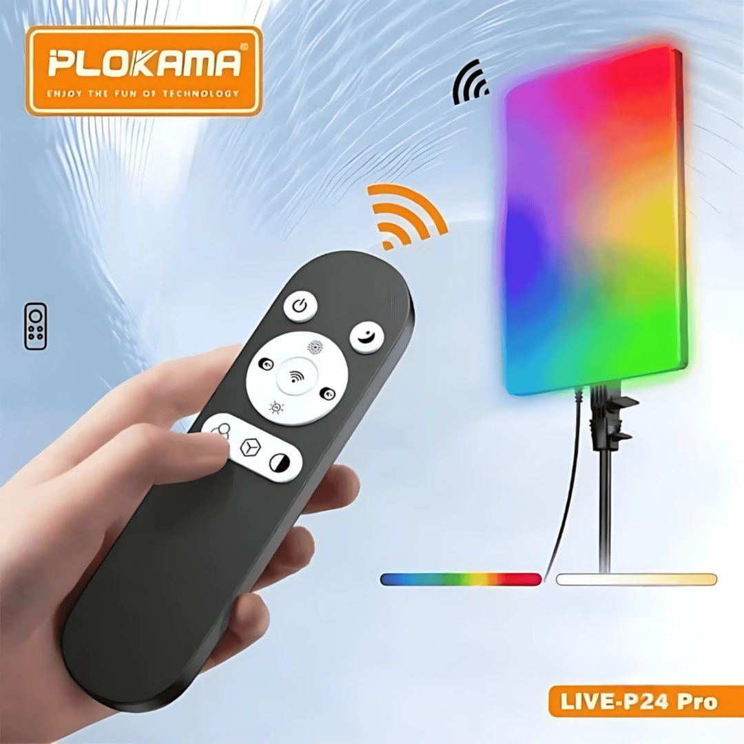 Panneau LED RGB 80W Plokama P24 Pro + trépied 2M pro