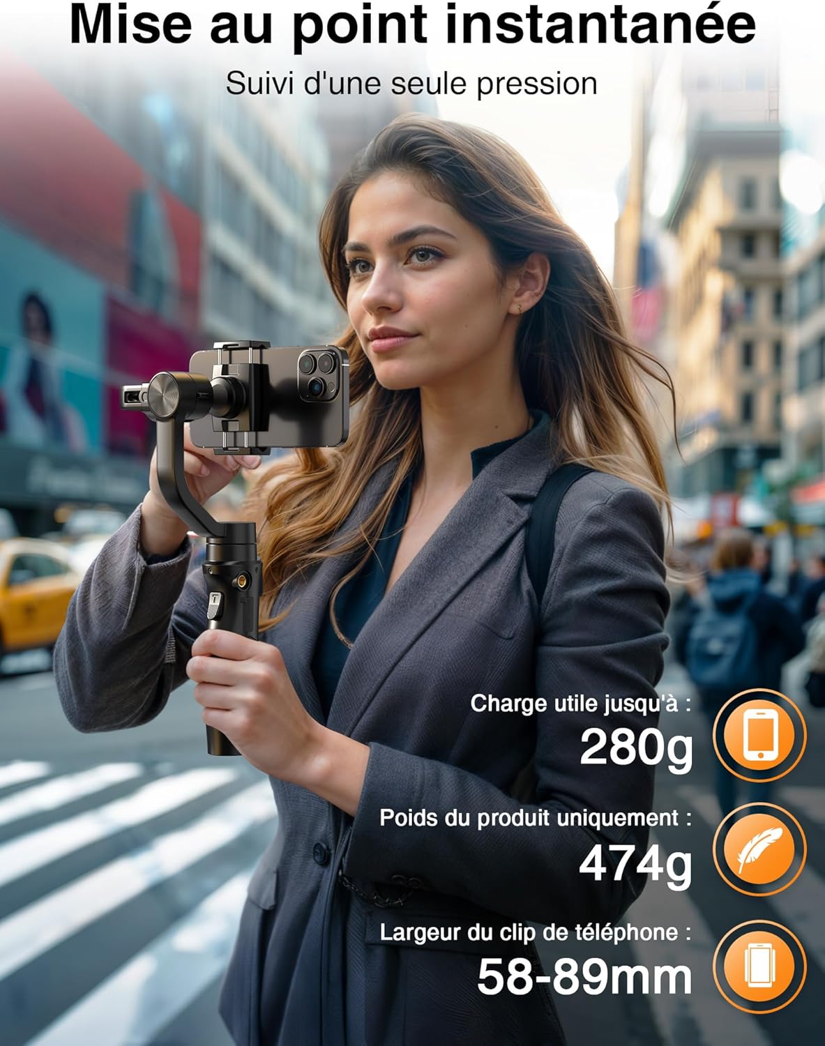 جهاز تثبيت جيمبال Hohem iSteady Mobile+ Kit للهواتف الذكية – أداة احترافية لمقاطع الفيديو السلسة