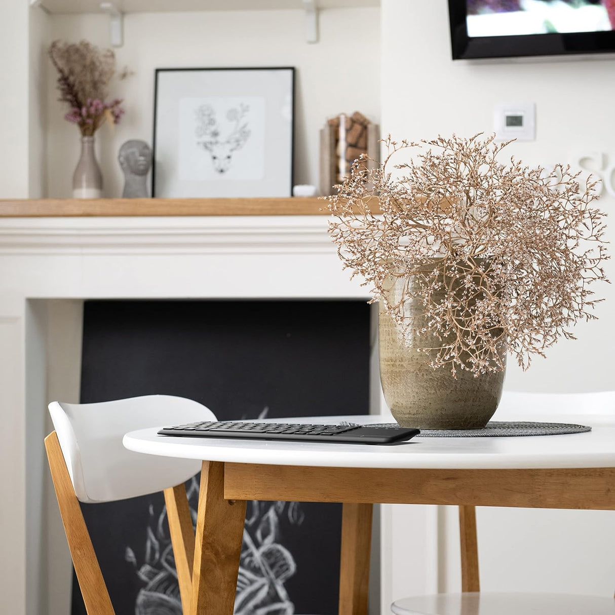 HAVIT KB234WB – لوحة مفاتيح لاسلكية AZERTY مع لوحة تتبع مدمجة