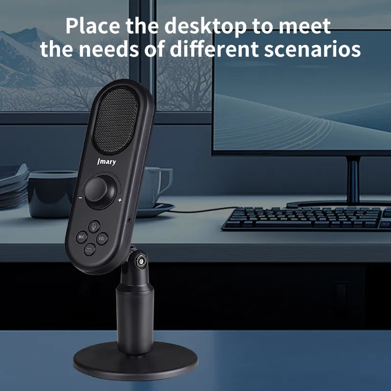 ميكروفون Jmary MC-PW7 هايبركارديود مع تضخيم صوت قابل للتعديل