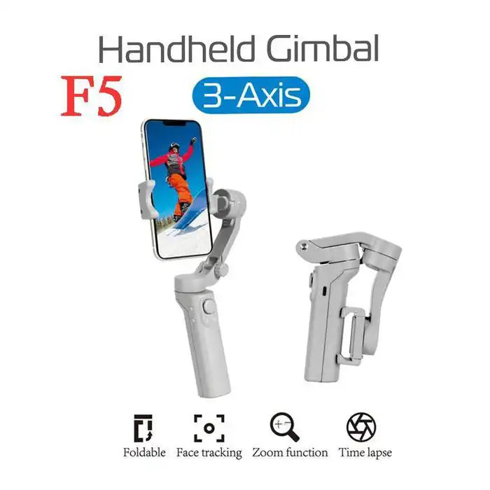 Gimbal F5 3 Axes – Stabilisateur Smartphone Pliable Pro