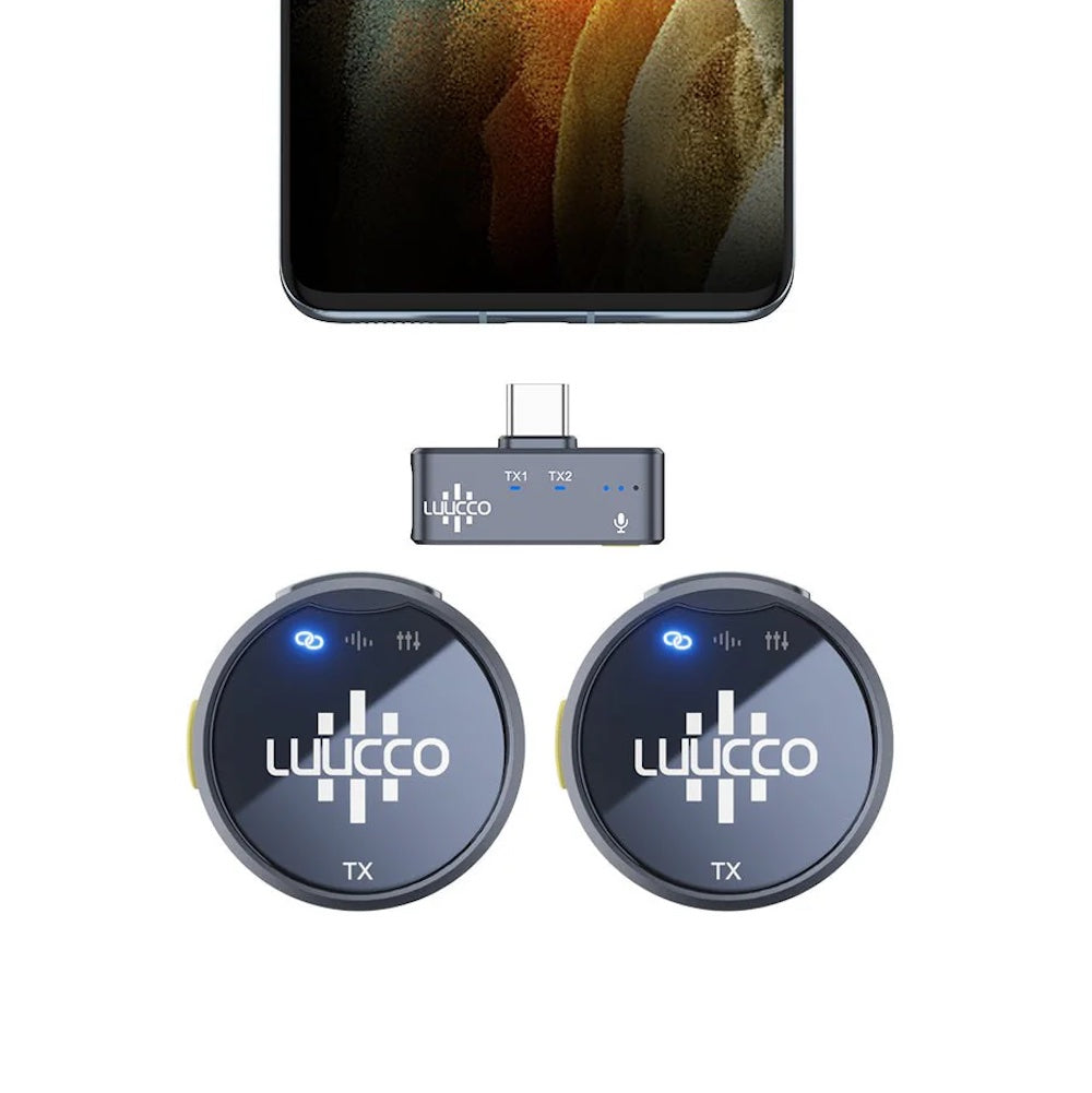 Luucco Airwave K2 Mini – Système de Micro Sans Fil USB-C Professionnel