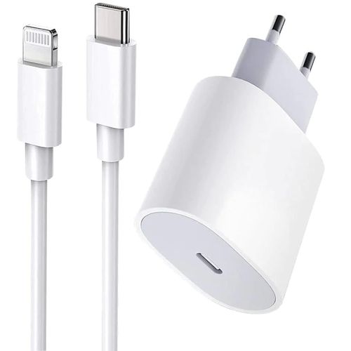 Plustar: Adaptateur d'alimentation USB-C 20 W avec câble inclus