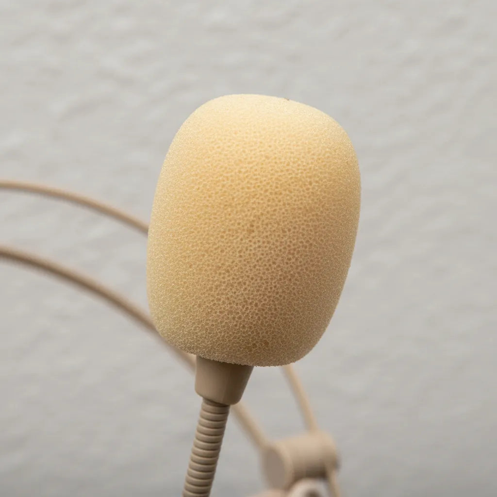 Microphone Sans Fil UHF Tour de Tête Couleur Peau – 30 m