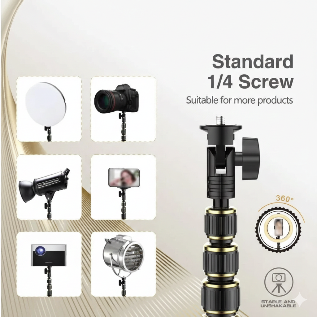 Trépied Selfie Stick Métal AZ-990 200cm avec Télécommande