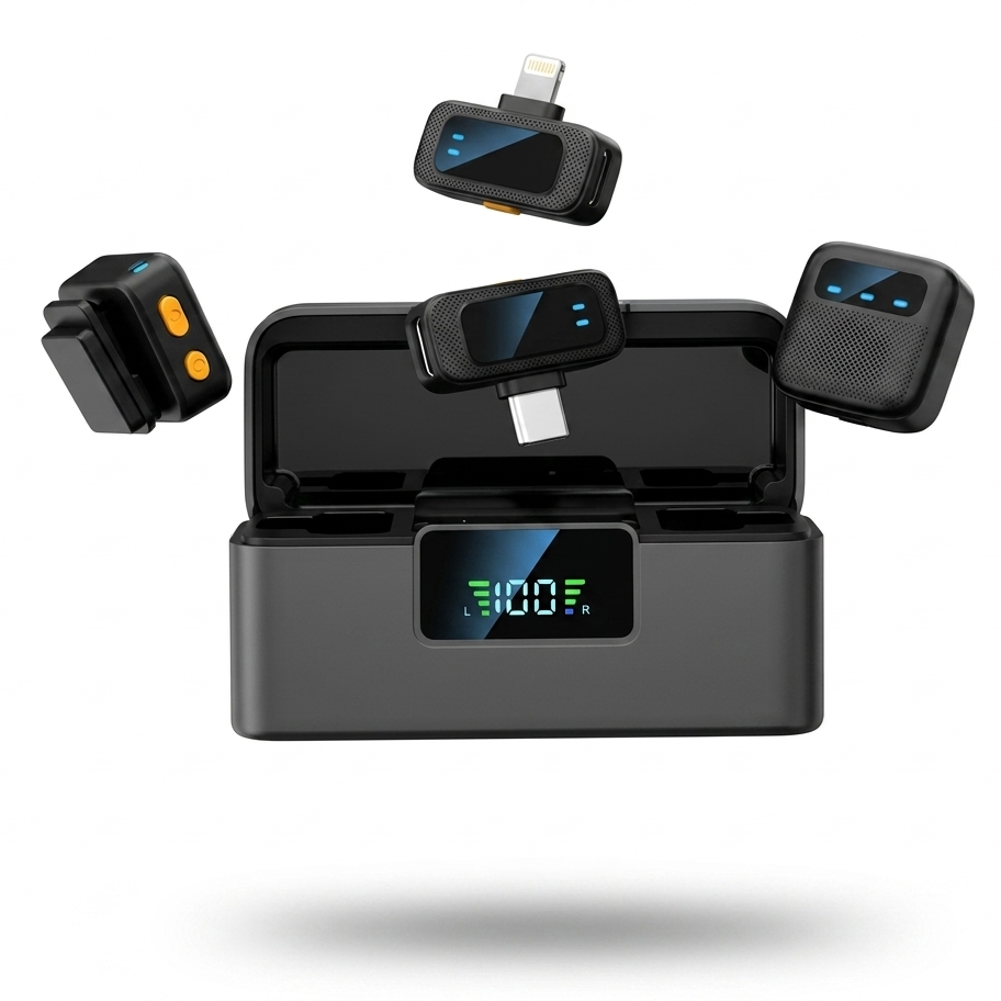 Micro Cravate Sans Fil MIC MINI – ANC Réduction de Bruit 360°