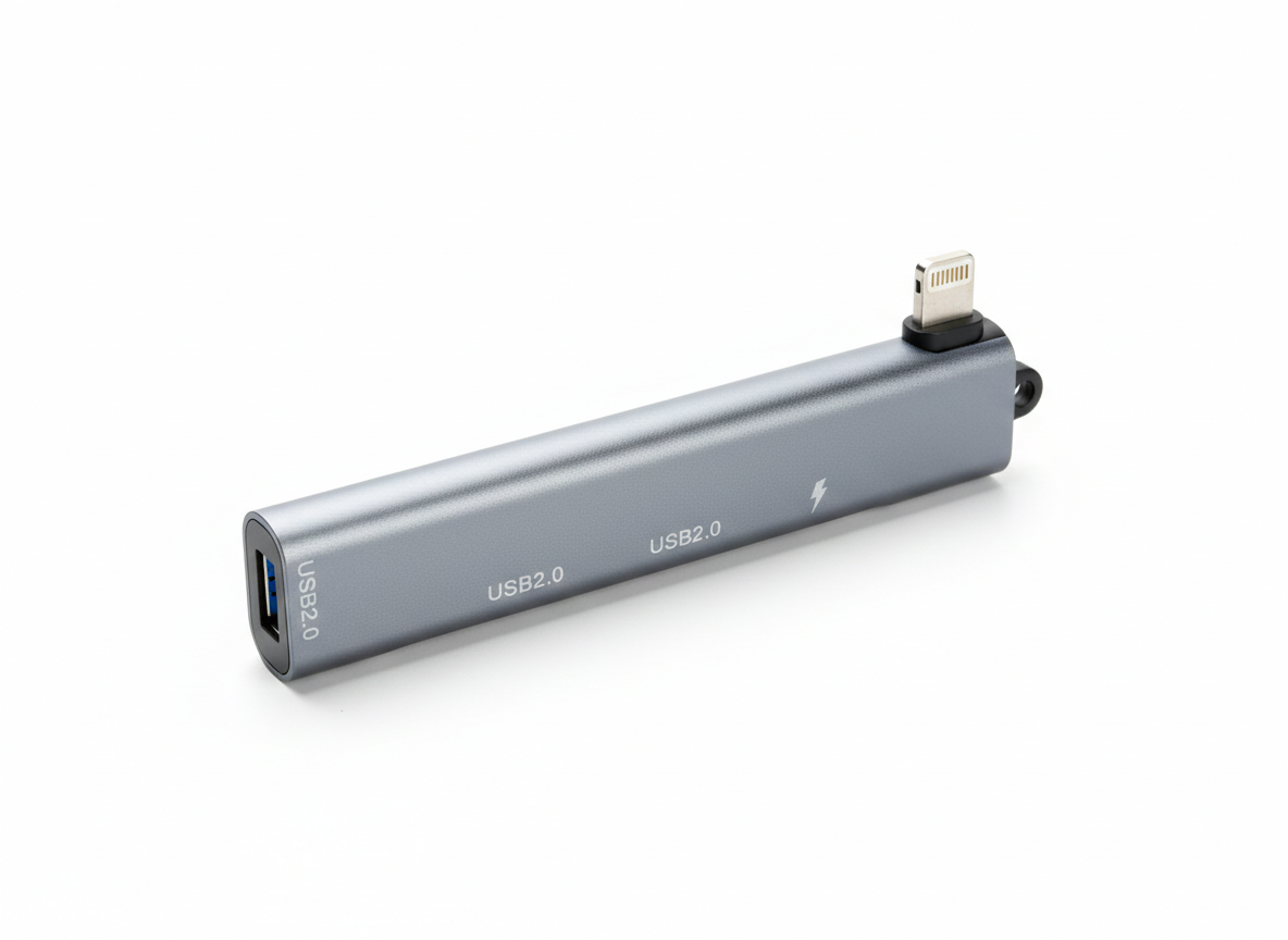 Hub Extendeur Multifonction SX-71 avec Connecteur iOS et Ports USB