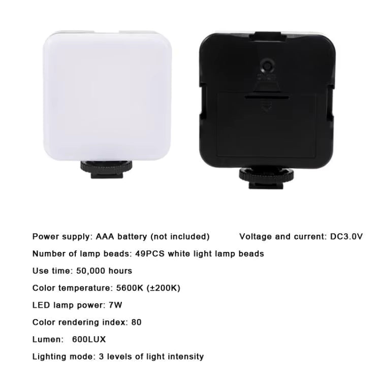 Kit Vlogging AY-49X avec Cage, Micro, Lumière LED et Télécommande Bluetooth