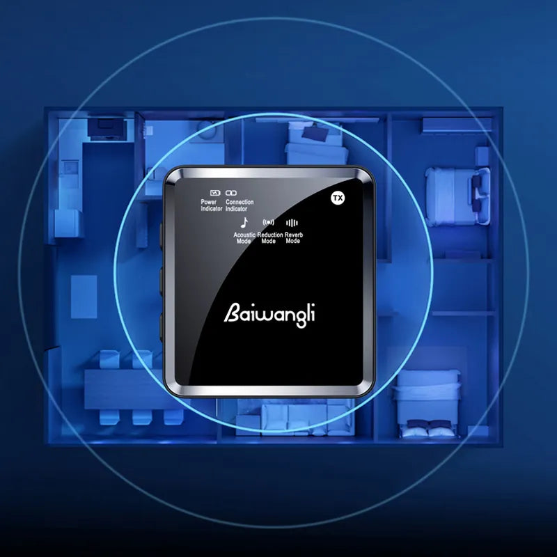 Microphone Lavalier sans Fil SX39 pour Enregistrement et Diffusion avec Réduction de Bruit