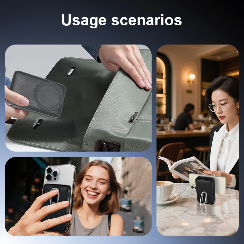 Power Bank Magnétique PD20W avec Charge Sans Fil 15W