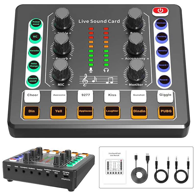Kit Micro BM800 + Carte Son M8 Bluetooth pour Podcast & Streaming