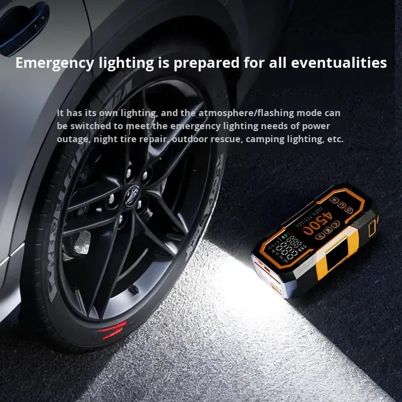 Démarreur Auto Royal R676 avec Compresseur et Power Bank 12000 mah