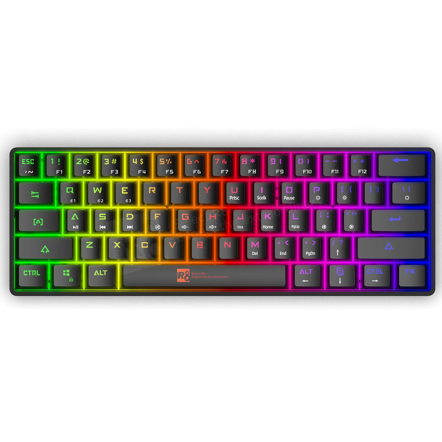 Clavier Mécanique Gaming RGB 61 Touches – R8 1037