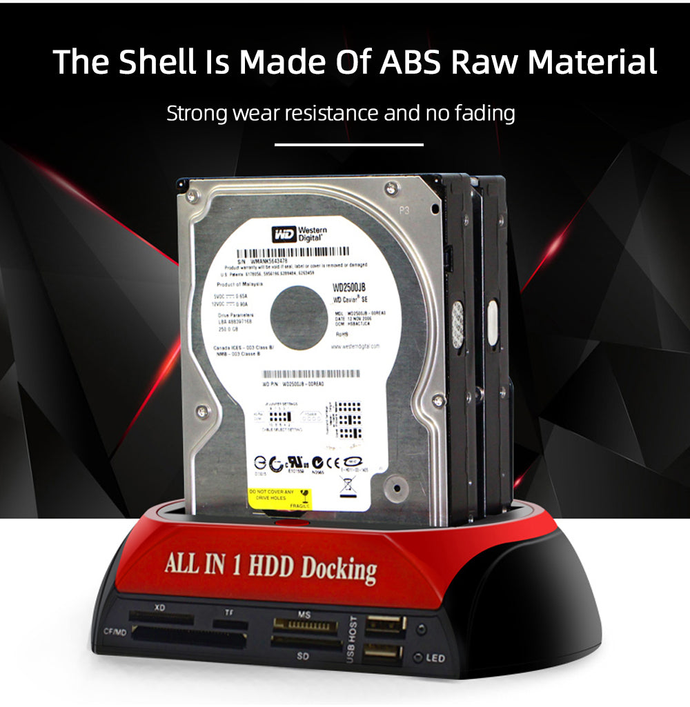 Station d'accueil HDD tout en 1, USB 2.0 vers SATA IDE