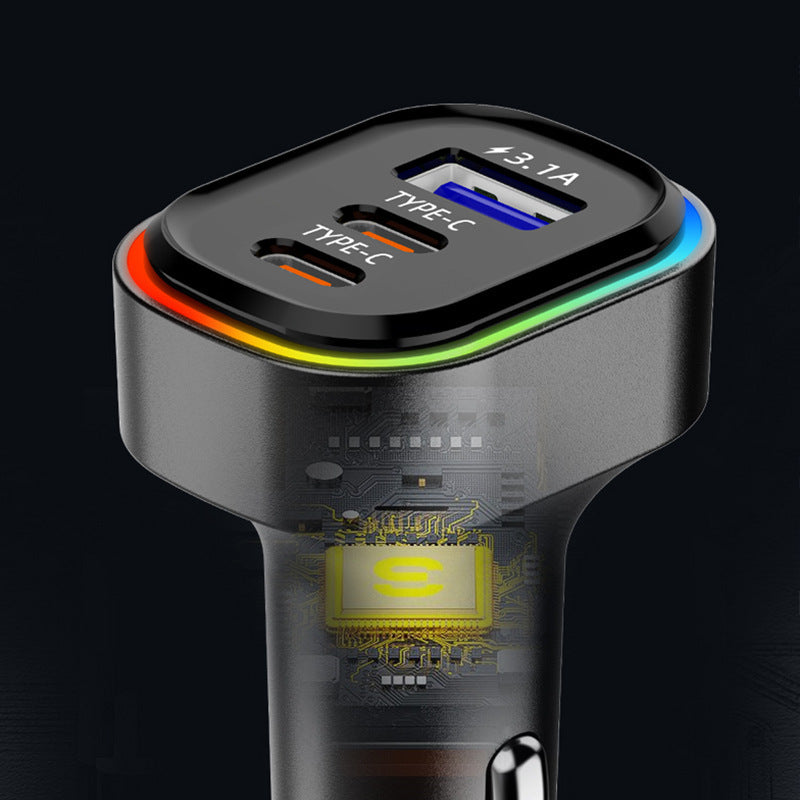 Chargeur Voiture Rapide USB & USB-C – 3 Ports, 58W, Charge Rapide 3A – Compatible 12V/24V