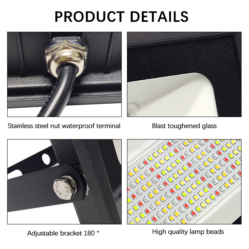 Projecteur LED WiFi Tuya 30W RGBCW IP66 Contrôle SmartLife