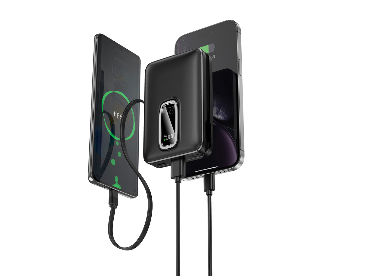 Power Bank Magnétique Plustar PD20W avec Charge Sans Fil 15W