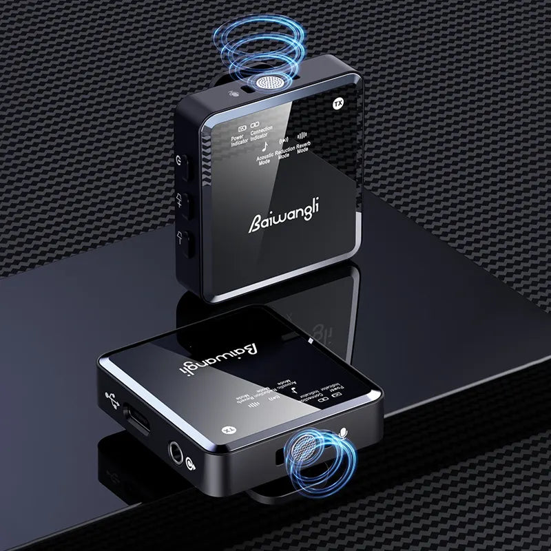 Microphone Lavalier sans Fil SX39 pour Enregistrement et Diffusion avec Réduction de Bruit