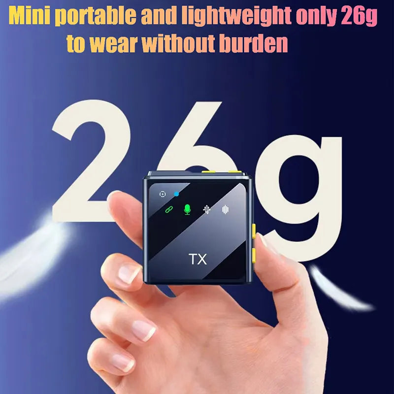 Micro Cravate Sans Fil F9 2.4G – Plug & Play, Réduction de Bruit