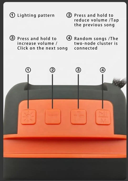 Mini Enceinte Bluetooth 5W Portable avec Effets Lumineux RGB et Support Téléphone