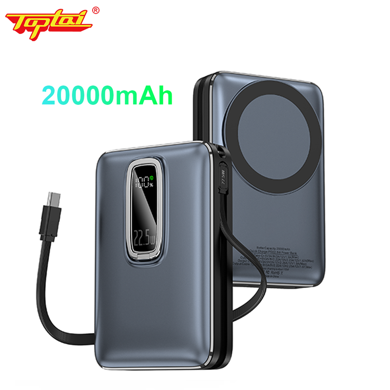 Power Bank Magnétique Plustar PD20W avec Charge Sans Fil 15W