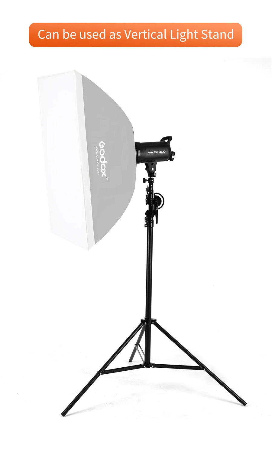 Support de lumière professionnel avec bras de flèche réglable