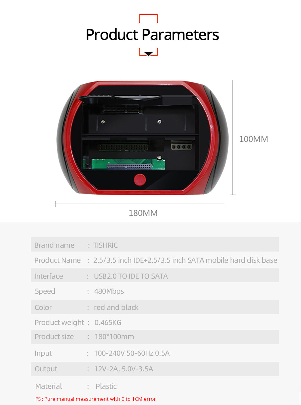 Station d'accueil HDD tout en 1, USB 2.0 vers SATA IDE