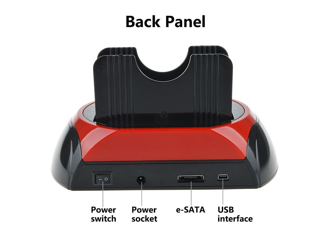 Station d'accueil HDD tout en 1, USB 2.0 vers SATA IDE