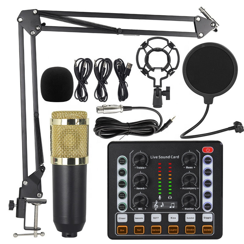 Kit Micro BM800 + Carte Son M8 Bluetooth pour Podcast & Streaming