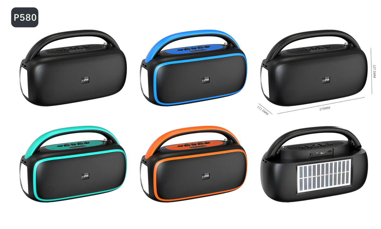 Haut-parleur Bluetooth et Radio avec charge solaire multifonction 10W