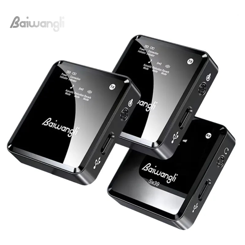 Microphone Lavalier sans Fil SX39 pour Enregistrement et Diffusion avec Réduction de Bruit