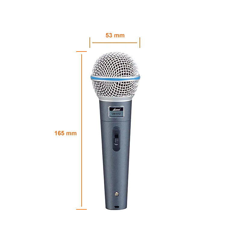 Microphone Professionnel Filaire BETA LM-512 – Spécial Karaoké, Conférences et Chant
