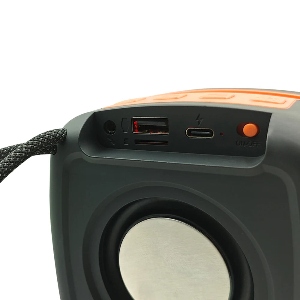 Mini Enceinte Bluetooth 5W Portable avec Effets Lumineux RGB et Support Téléphone