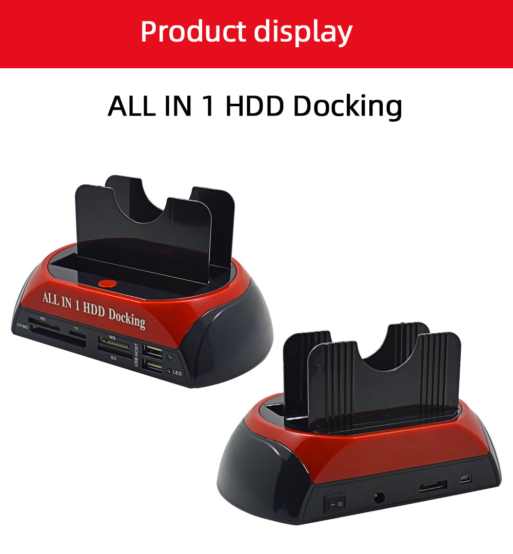 Station d'accueil HDD tout en 1, USB 2.0 vers SATA IDE