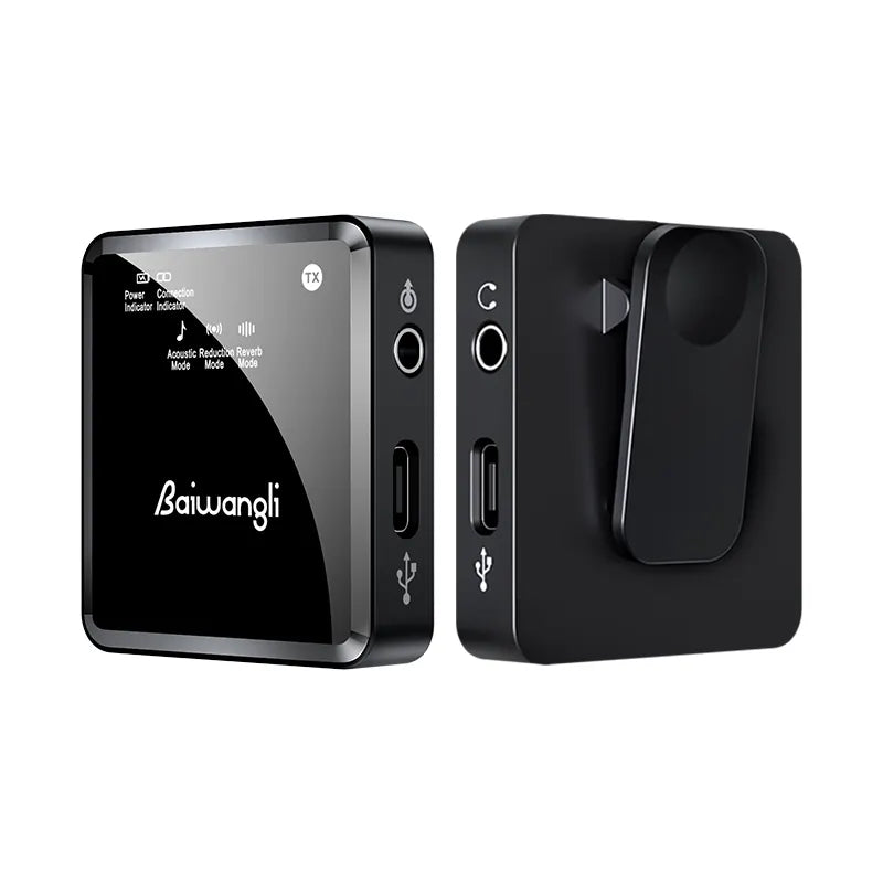 Microphone Lavalier sans Fil SX39 pour Enregistrement et Diffusion avec Réduction de Bruit